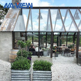 Prefabrik Büyük Bahçe Sera Kavisli Gazebo Tek Eğimli Çatı