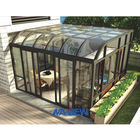 Tek Sertleştirilmiş Çatı Camlı Kavisli Eave Cam Kavisli Çatı Sunroom Tedarikçi