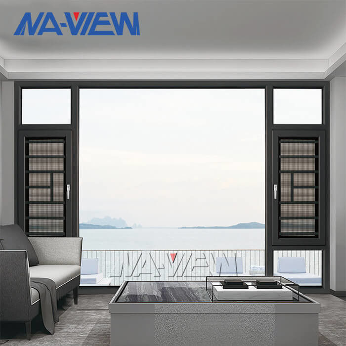 Guangdong NAVIEW Sıcak Satmak 40 Serisi Alüminyum Kanatlı Pencere Çerçevesi Ve Cam Tedarikçi