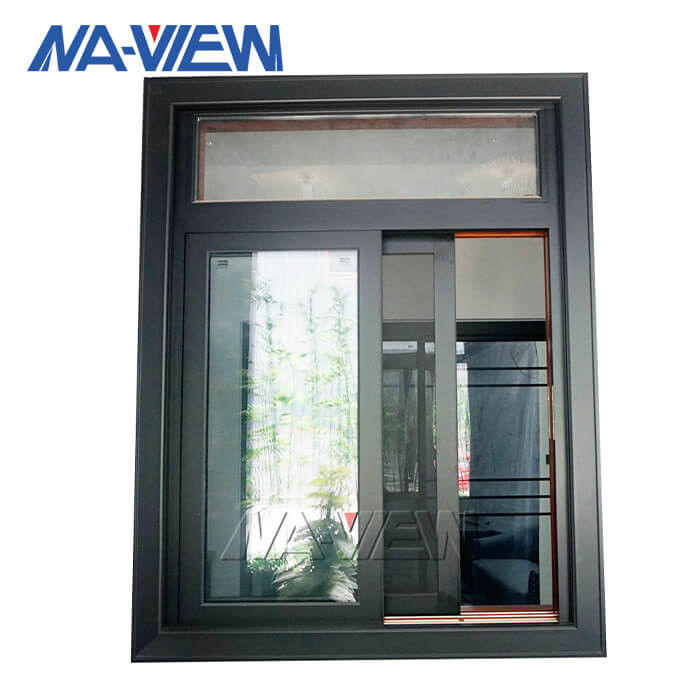 Guangdong NAVIEW Büyük Alüminyum Sürgülü Pencere Siyah Mesh ile Sürgülü Pencere Tedarikçi